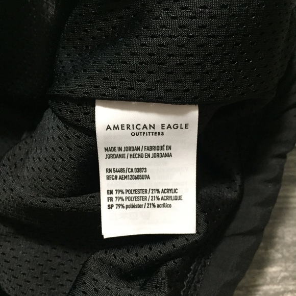 American Eagle Fleece Jacket Women’s S Full Zip Abstract Teal Black Zip Pockets - Picture 13 of 13